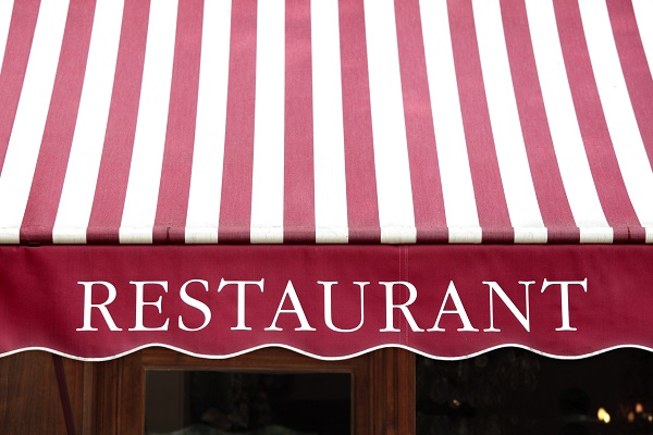 Business Awning Sign for Restaurant