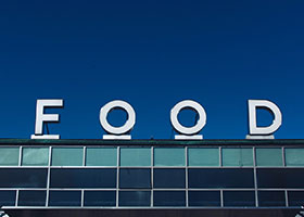 Food Channel Letter Sign for Roof